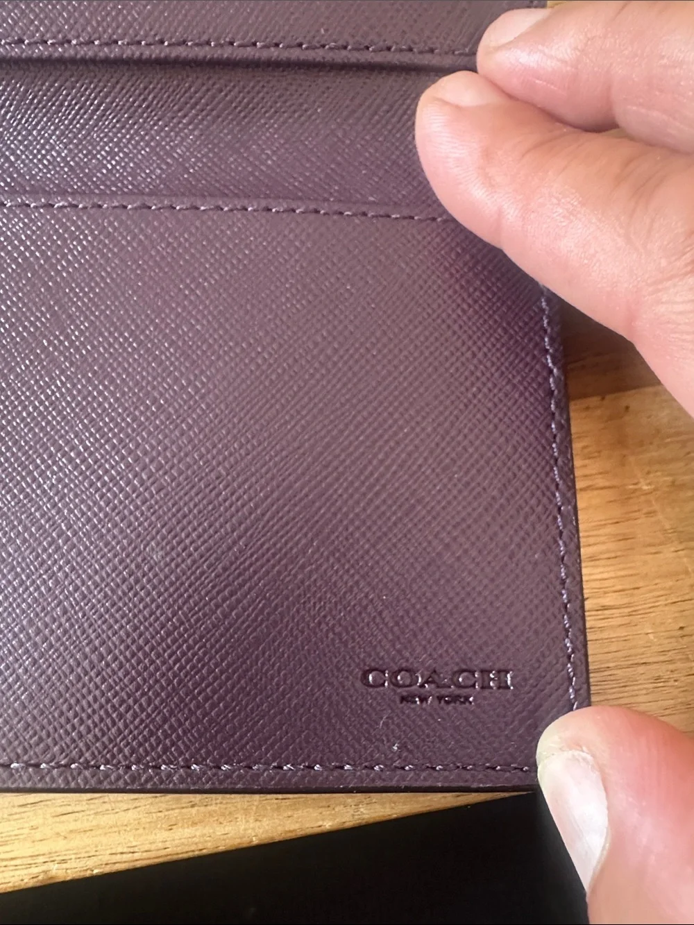 COACH check wallet